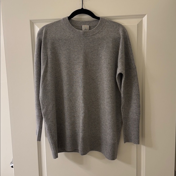 Hatch x J.Crew Classic Gray 100% Cashmere Crewneck Sweater